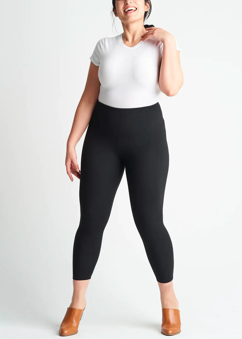 Gloria 7/8 Ankle Shaping Legging Black- Cotton Stretch