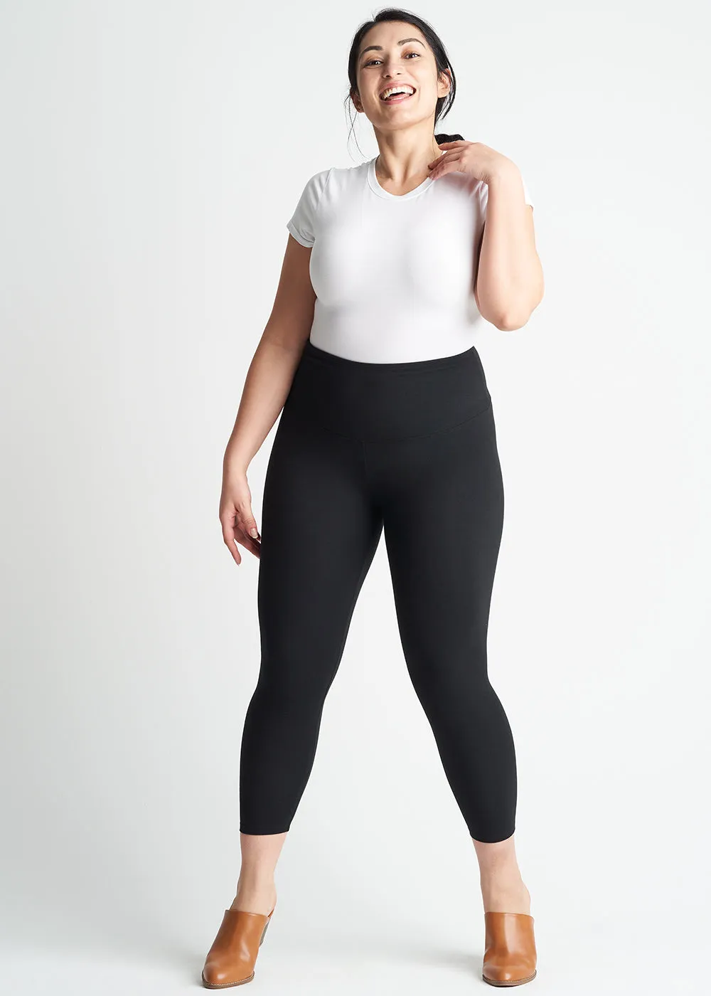 Gloria 7/8 Ankle Shaping Legging Black- Cotton Stretch