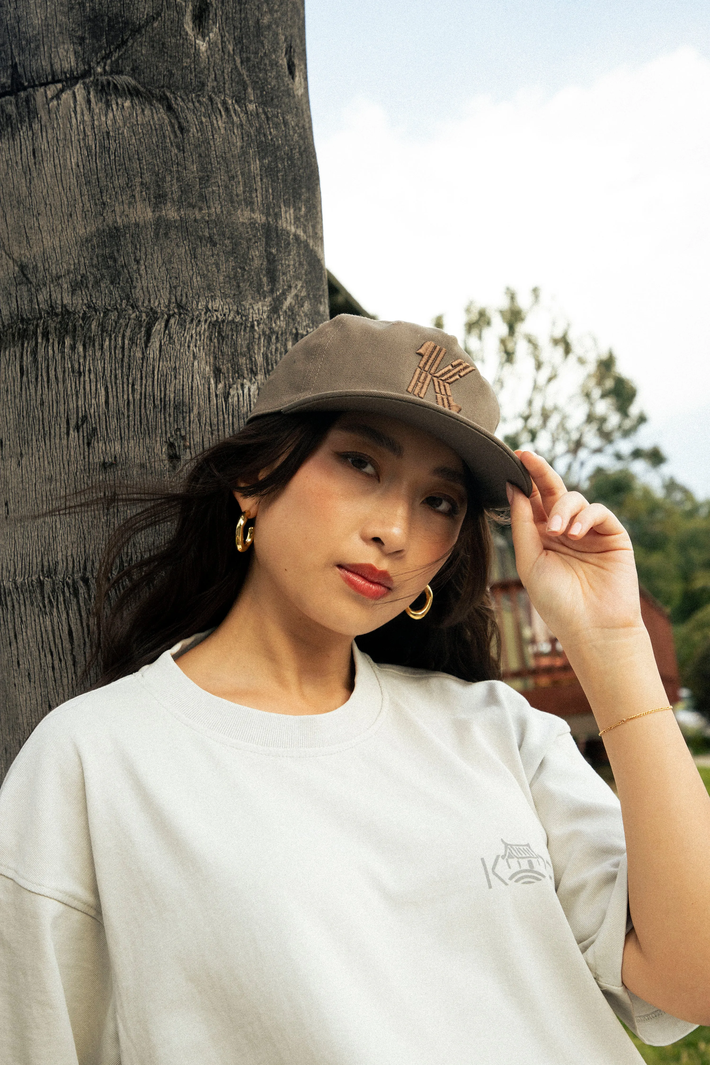 K TRIGRAM CAP (BROWN)