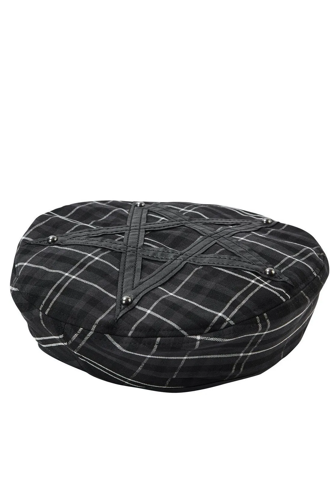 Killstar - Dark Fate Ash Tartan - Beret