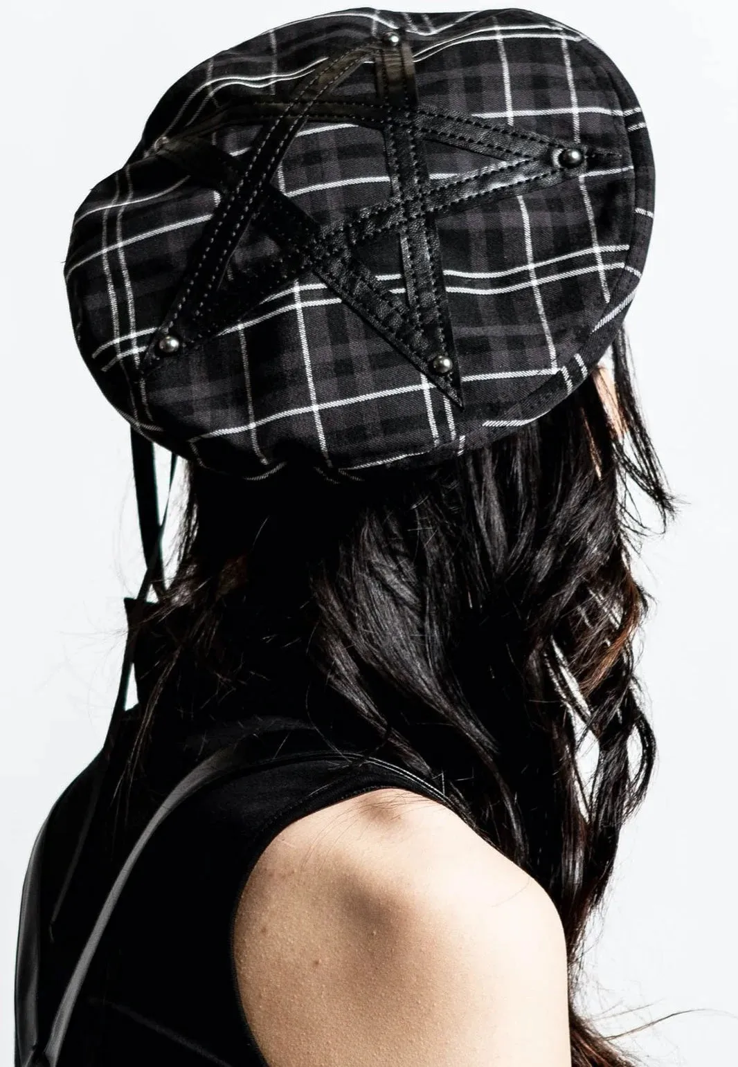 Killstar - Dark Fate Ash Tartan - Beret