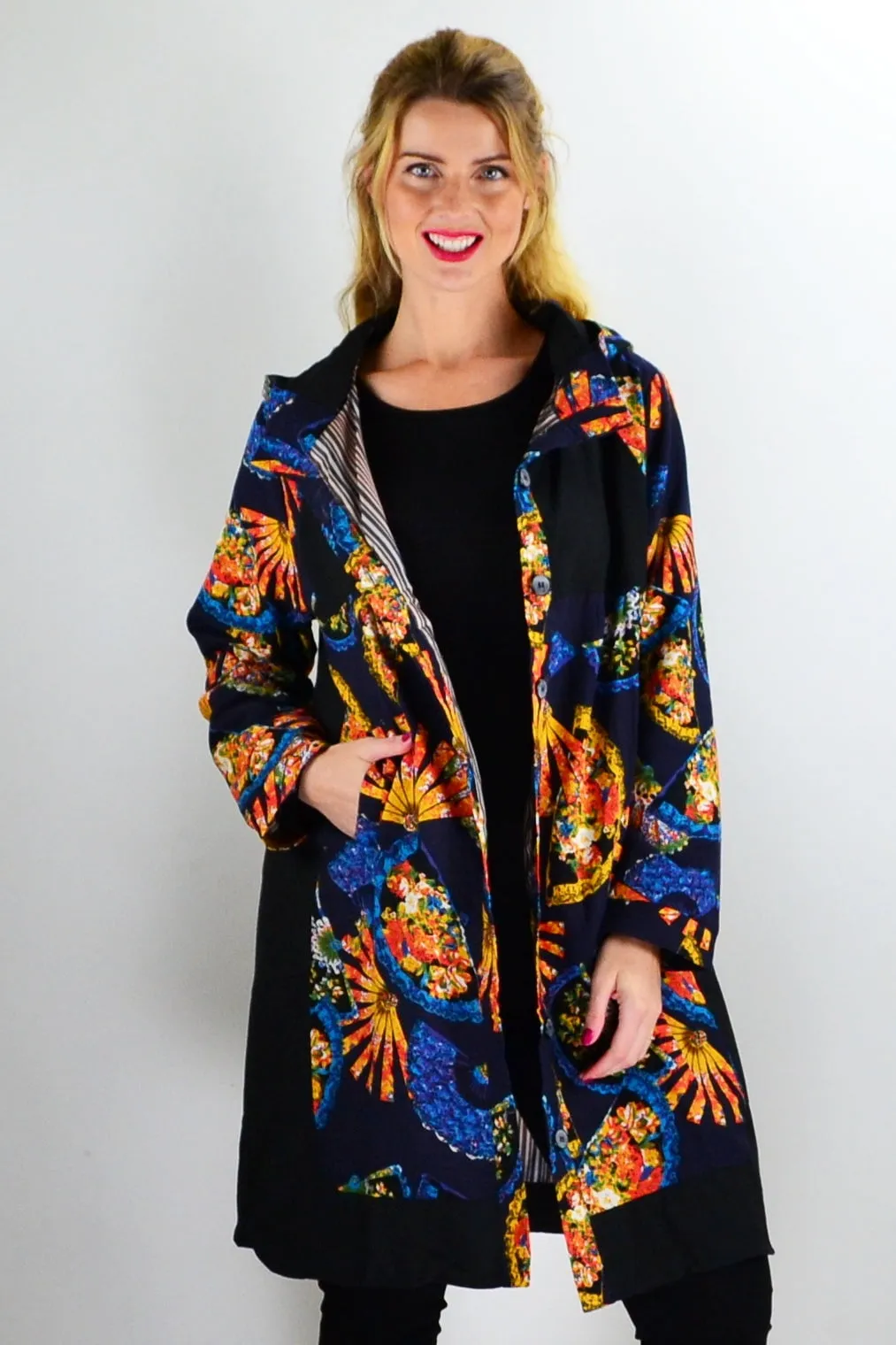 Linen Blend Oriental Jacket