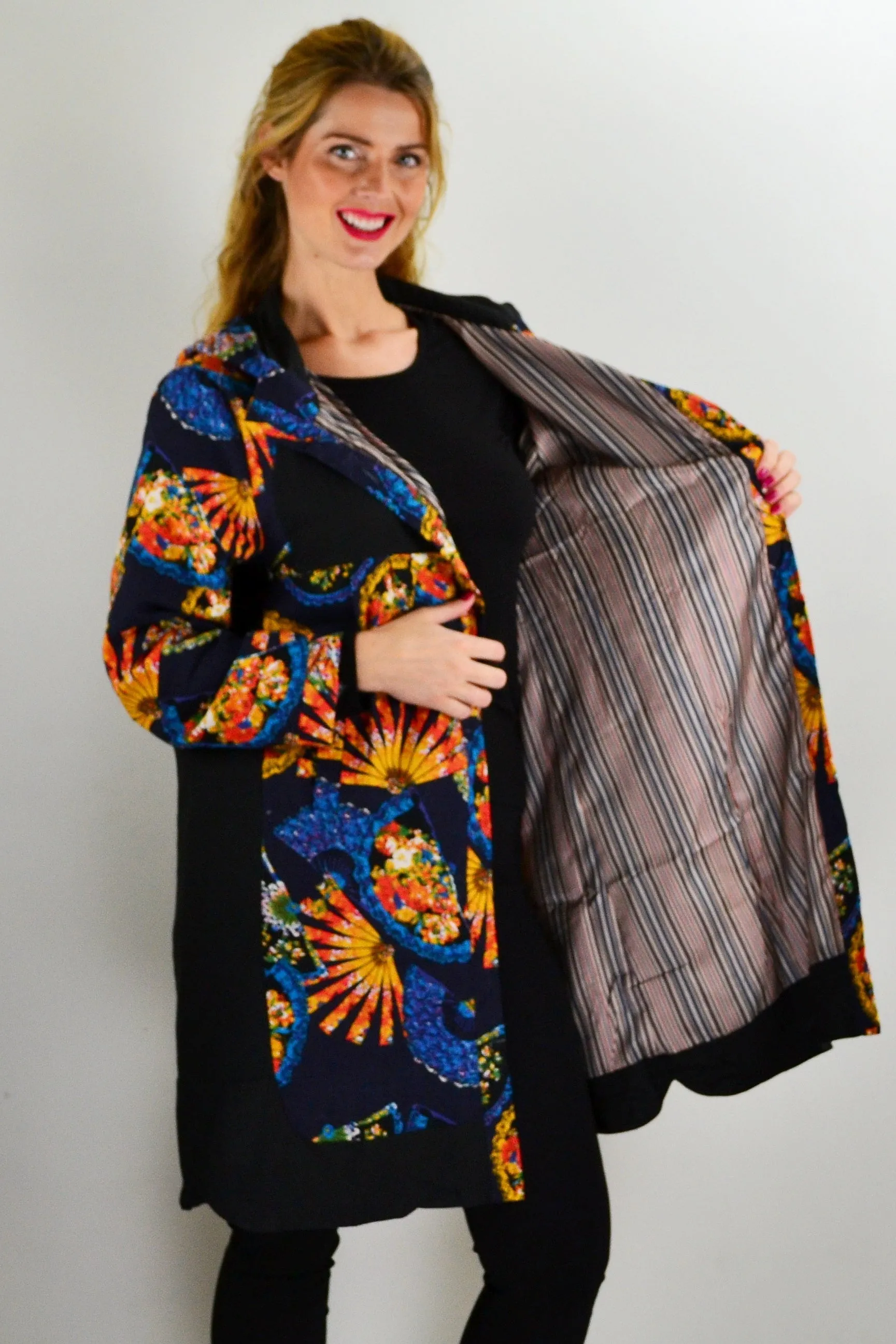 Linen Blend Oriental Jacket
