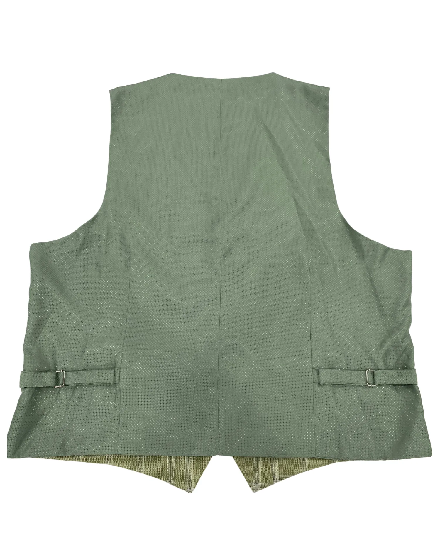 Mazari Plaid Performance Stretch Vest - Sage Green