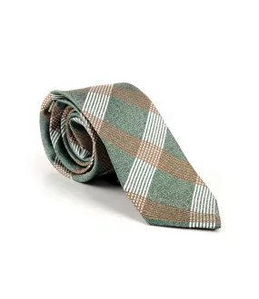 Mystic Green Chequered Neck Tie