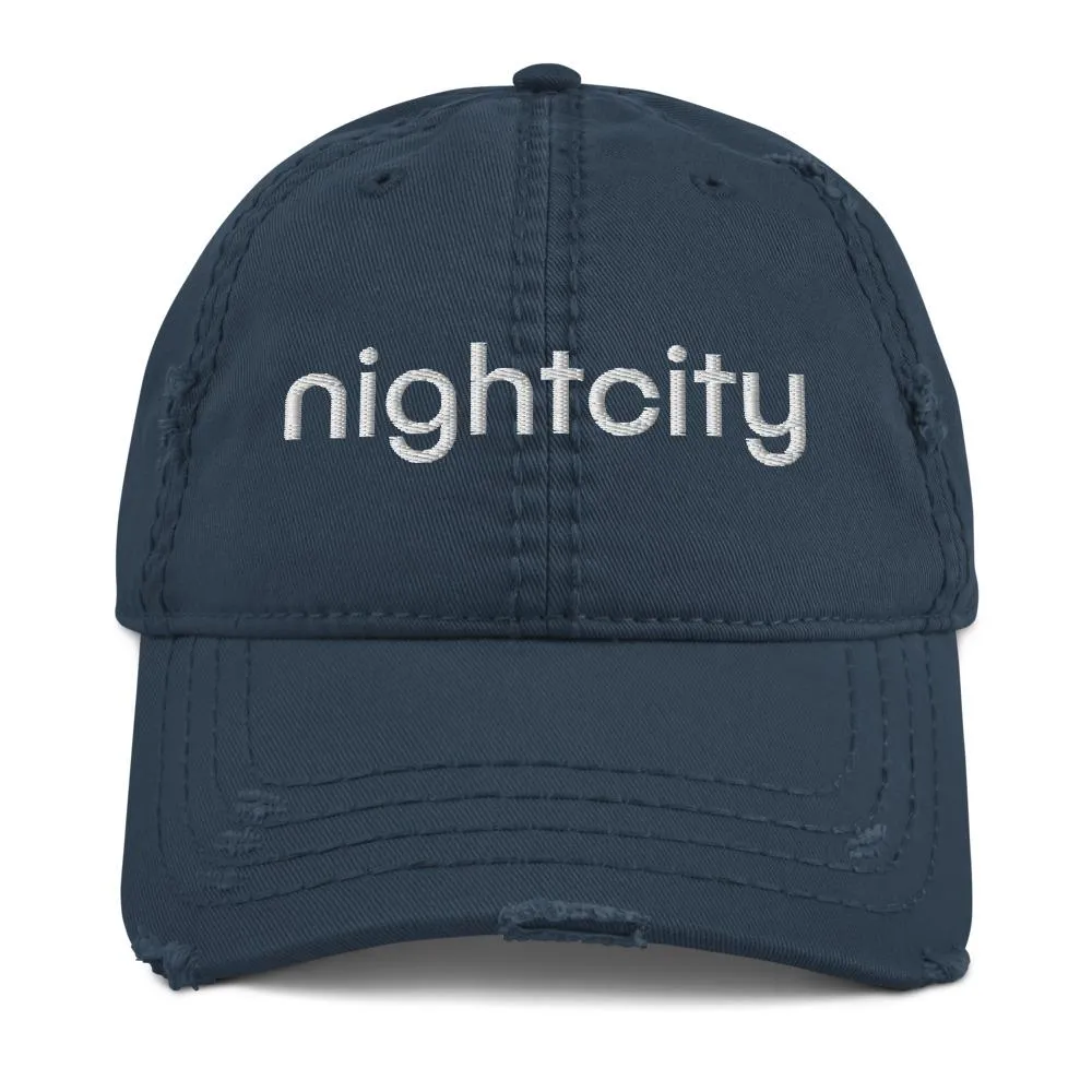 Nightcity Distressed Baseball Cap