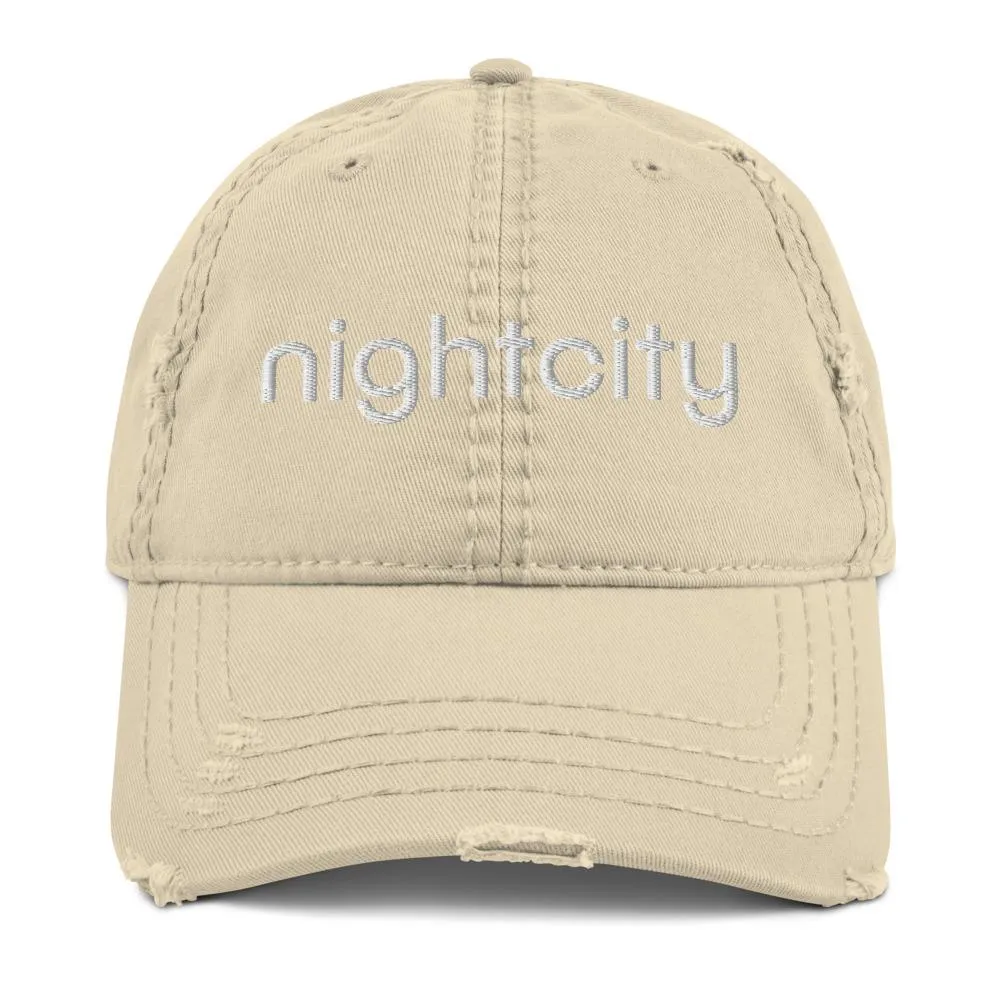 Nightcity Distressed Baseball Cap