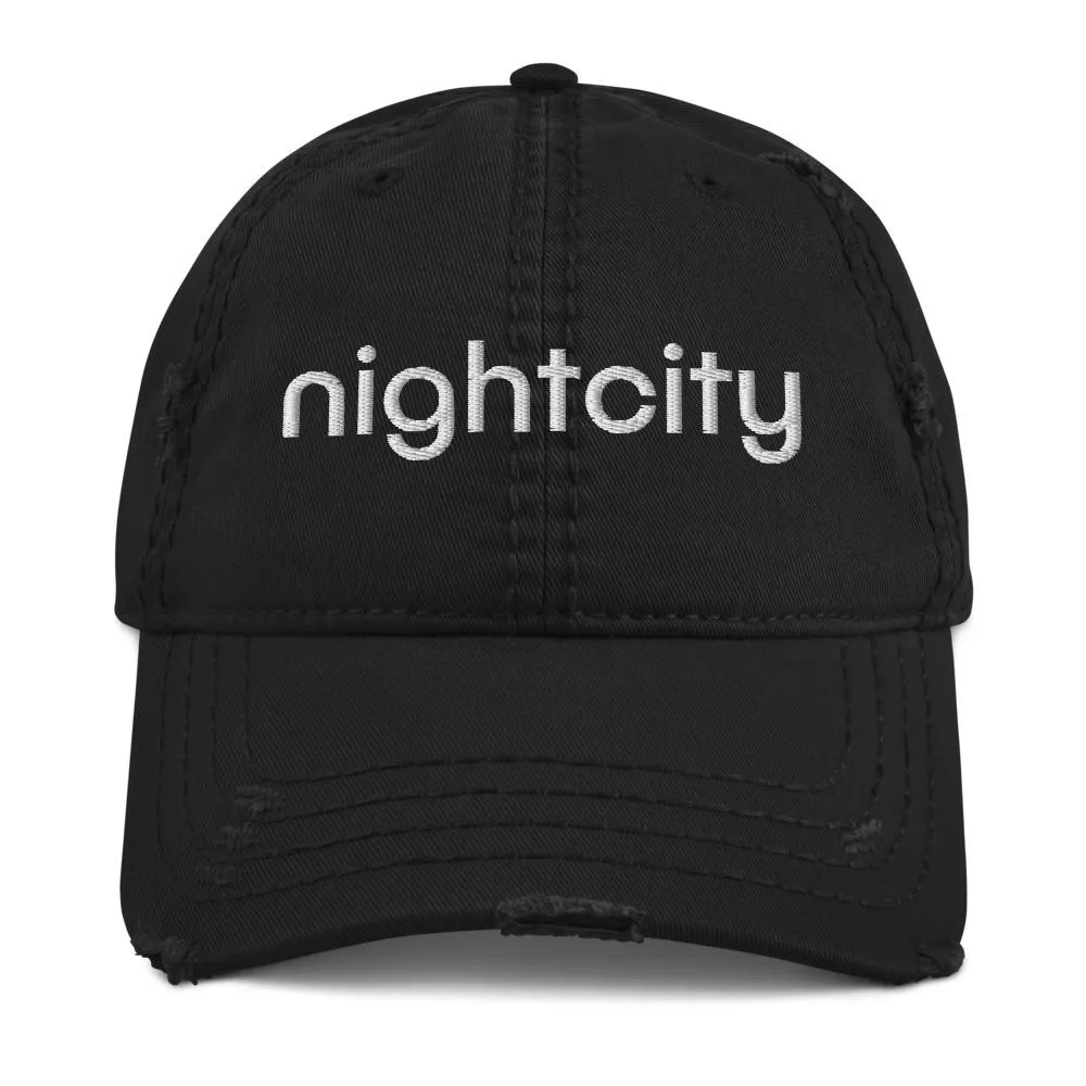 Nightcity Distressed Baseball Cap