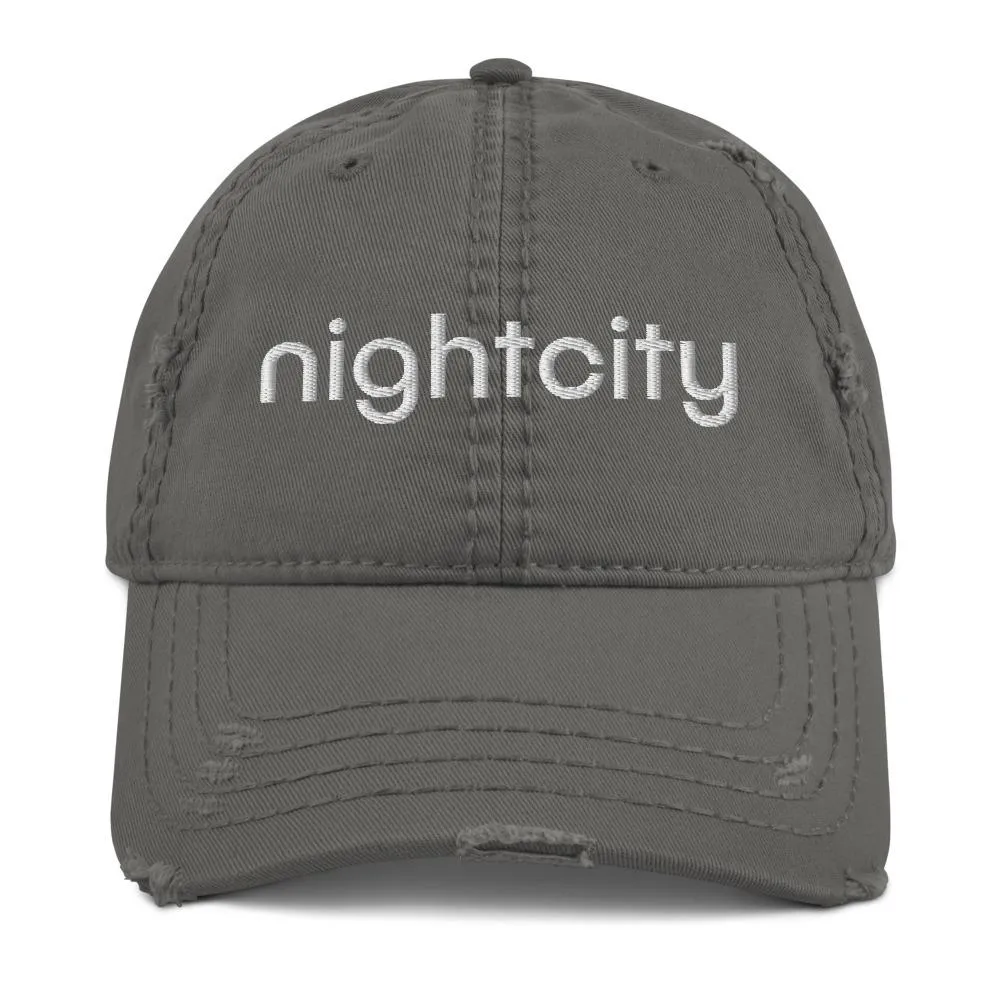 Nightcity Distressed Baseball Cap