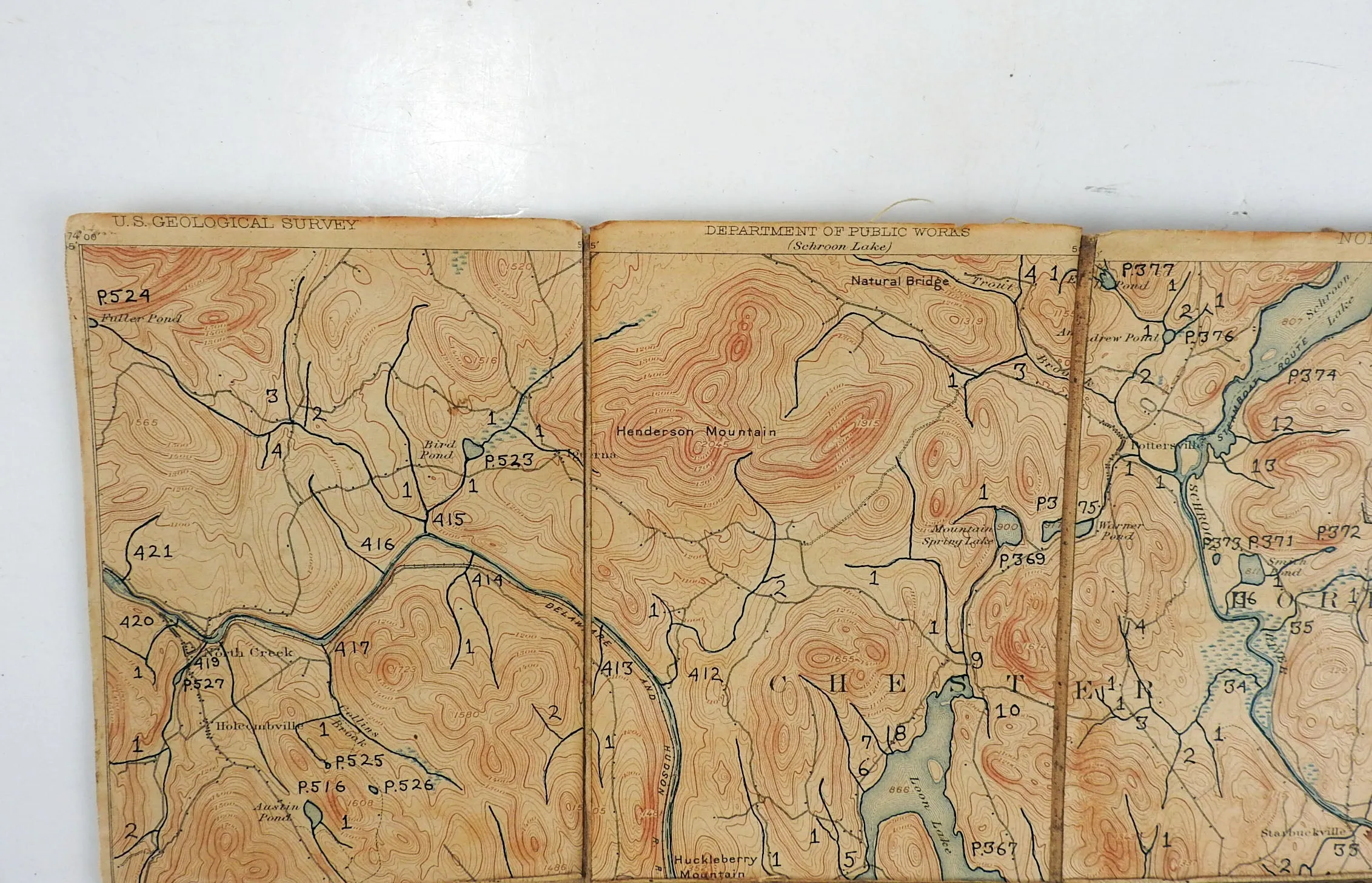 North Creek New York 1897 US Geological Survey Folding Map