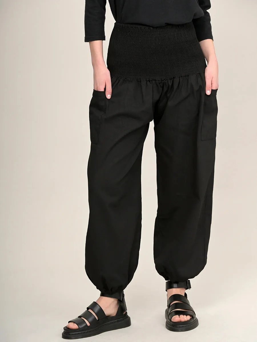 Organic Cotton Harem Pants - High Crotch