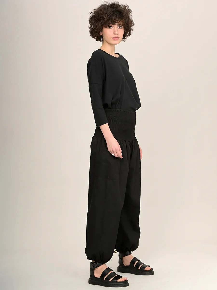 Organic Cotton Harem Pants - High Crotch