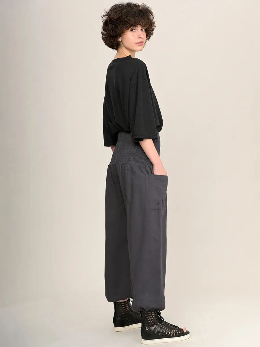 Organic Cotton Harem Pants - High Crotch