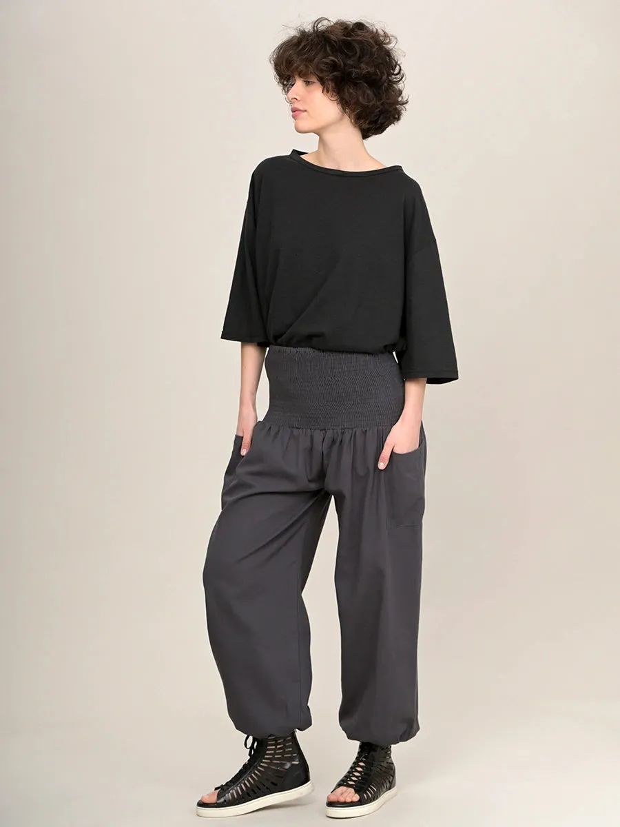 Organic Cotton Harem Pants - High Crotch