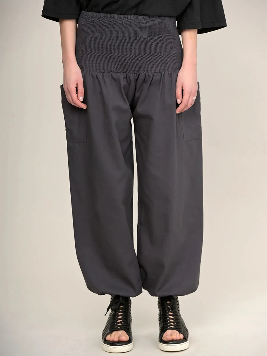 Organic Cotton Harem Pants - High Crotch
