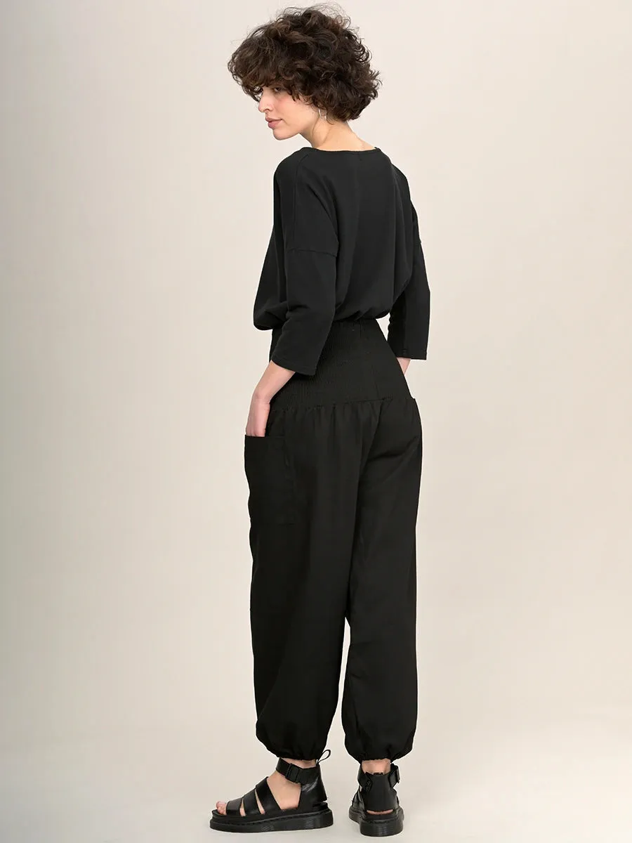 Organic Cotton Harem Pants - High Crotch