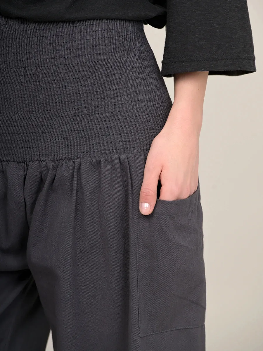 Organic Cotton Harem Pants - High Crotch