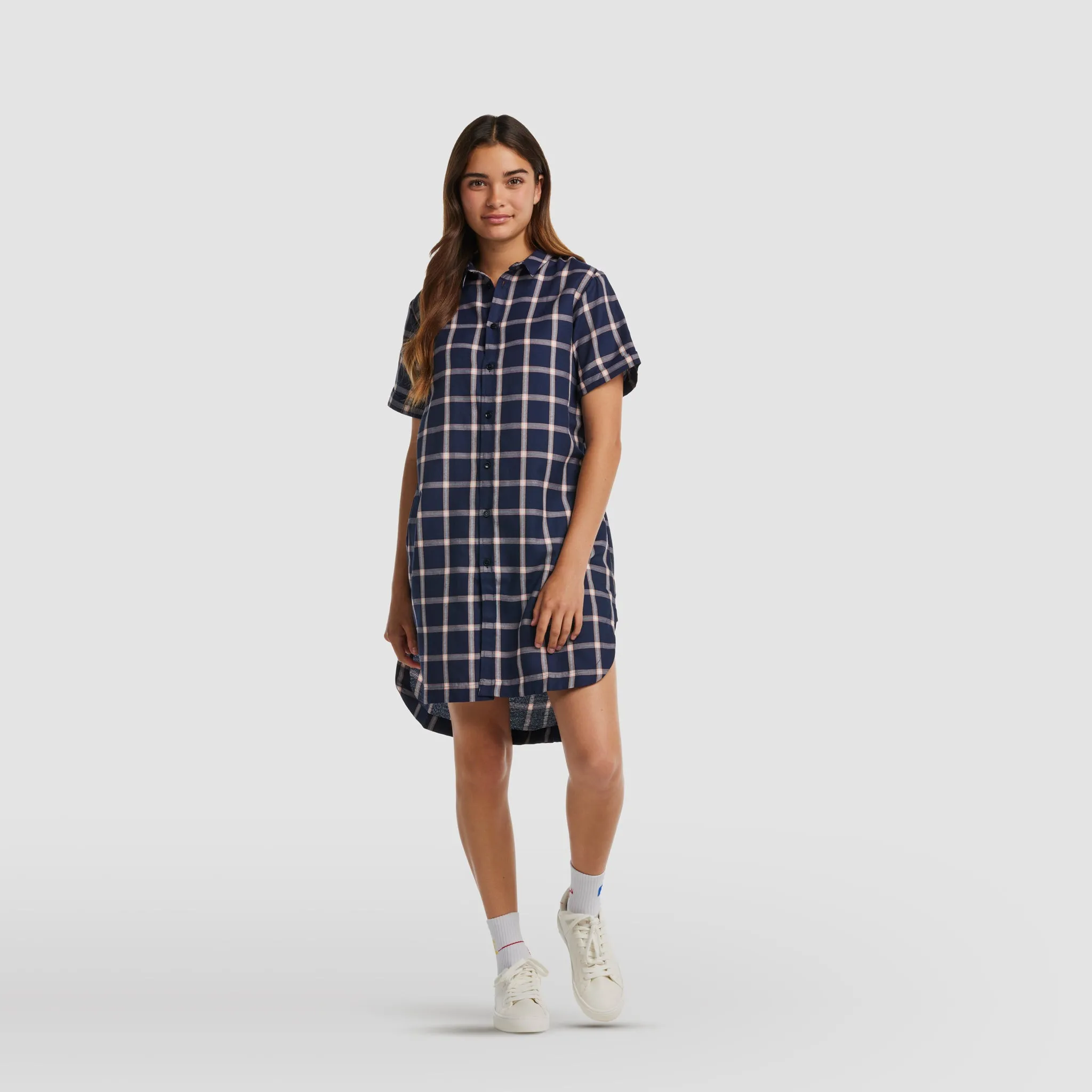 Plaid Shirt Dress