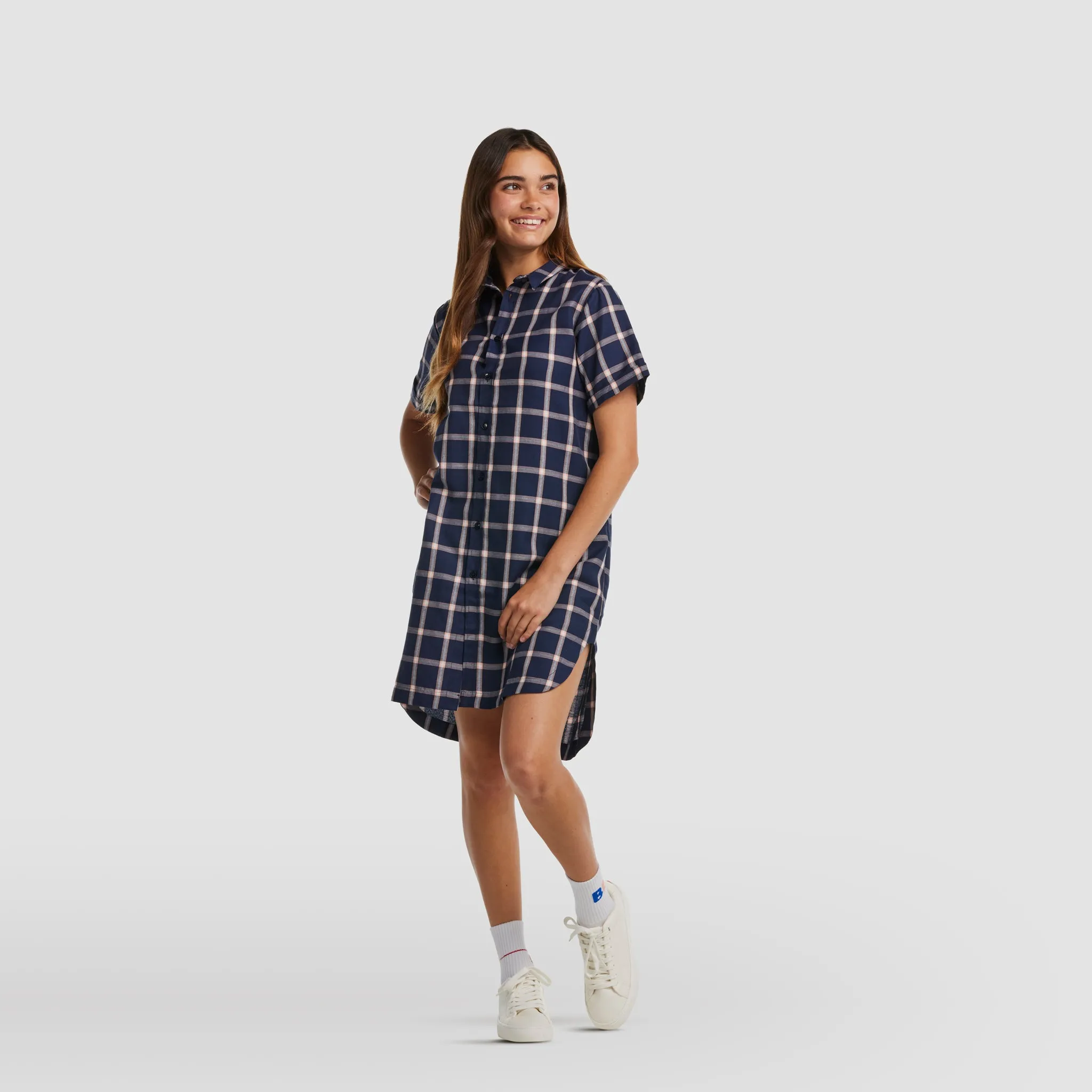 Plaid Shirt Dress