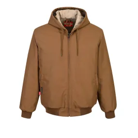 Portwest FR Duck Quilt Lined Jacket Brown