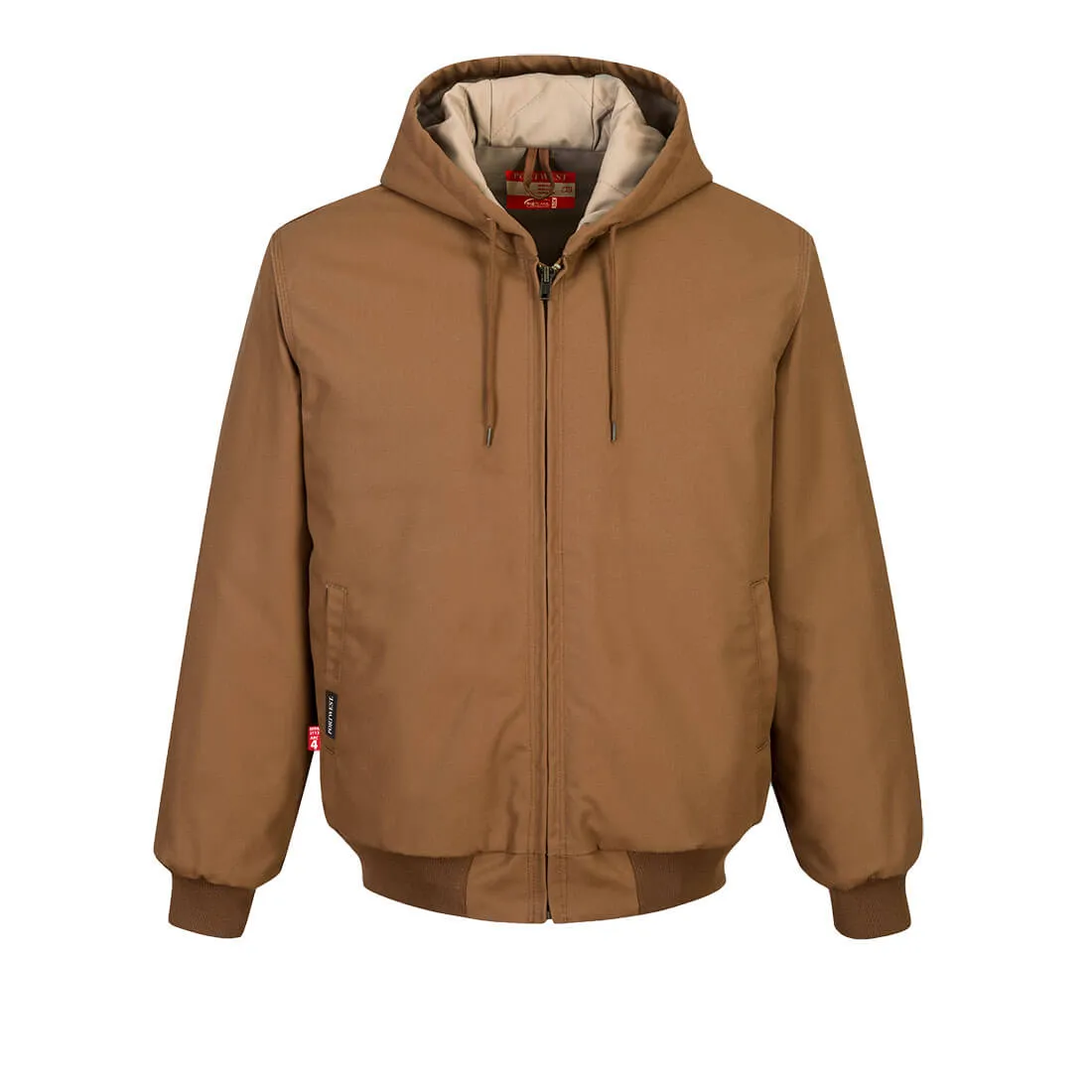 Portwest FR Duck Quilt Lined Jacket Brown