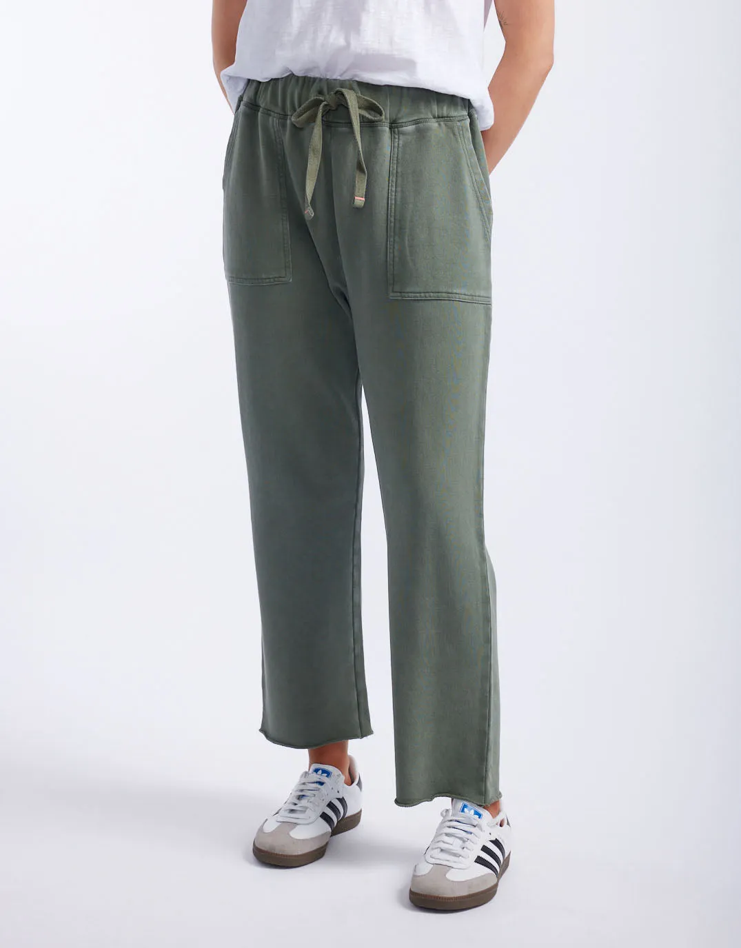 Raw Edge Lounge Pant - Washed Khaki