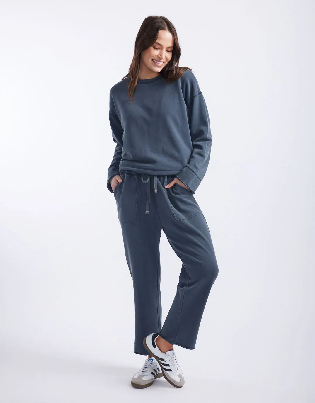 Raw Edge Lounge Pant - Washed Navy