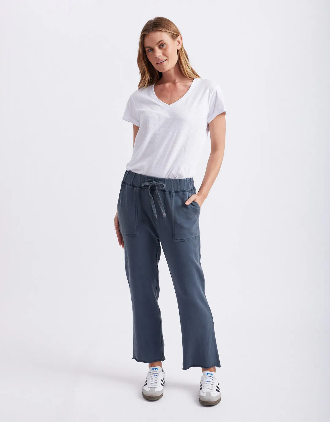 Raw Edge Lounge Pant - Washed Navy