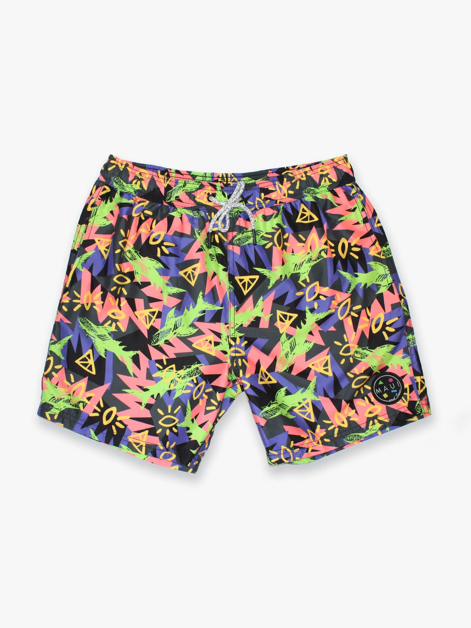 Shark Tank Pool Shorts in Black