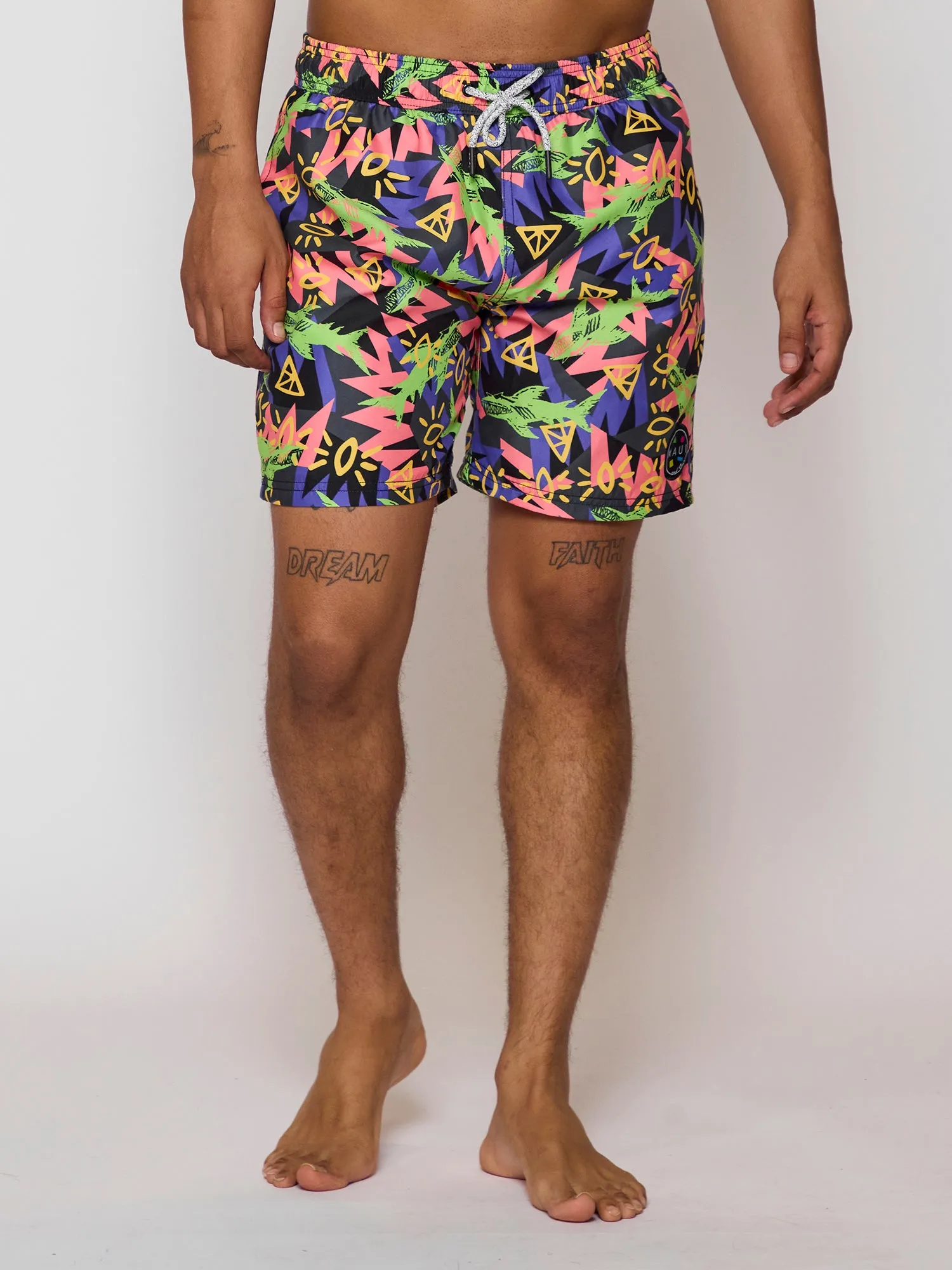 Shark Tank Pool Shorts in Black