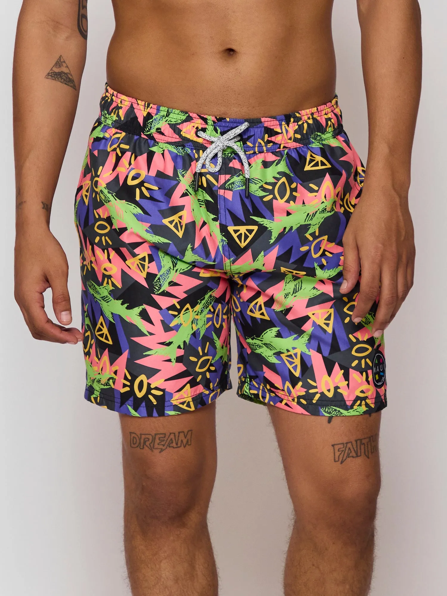 Shark Tank Pool Shorts in Black