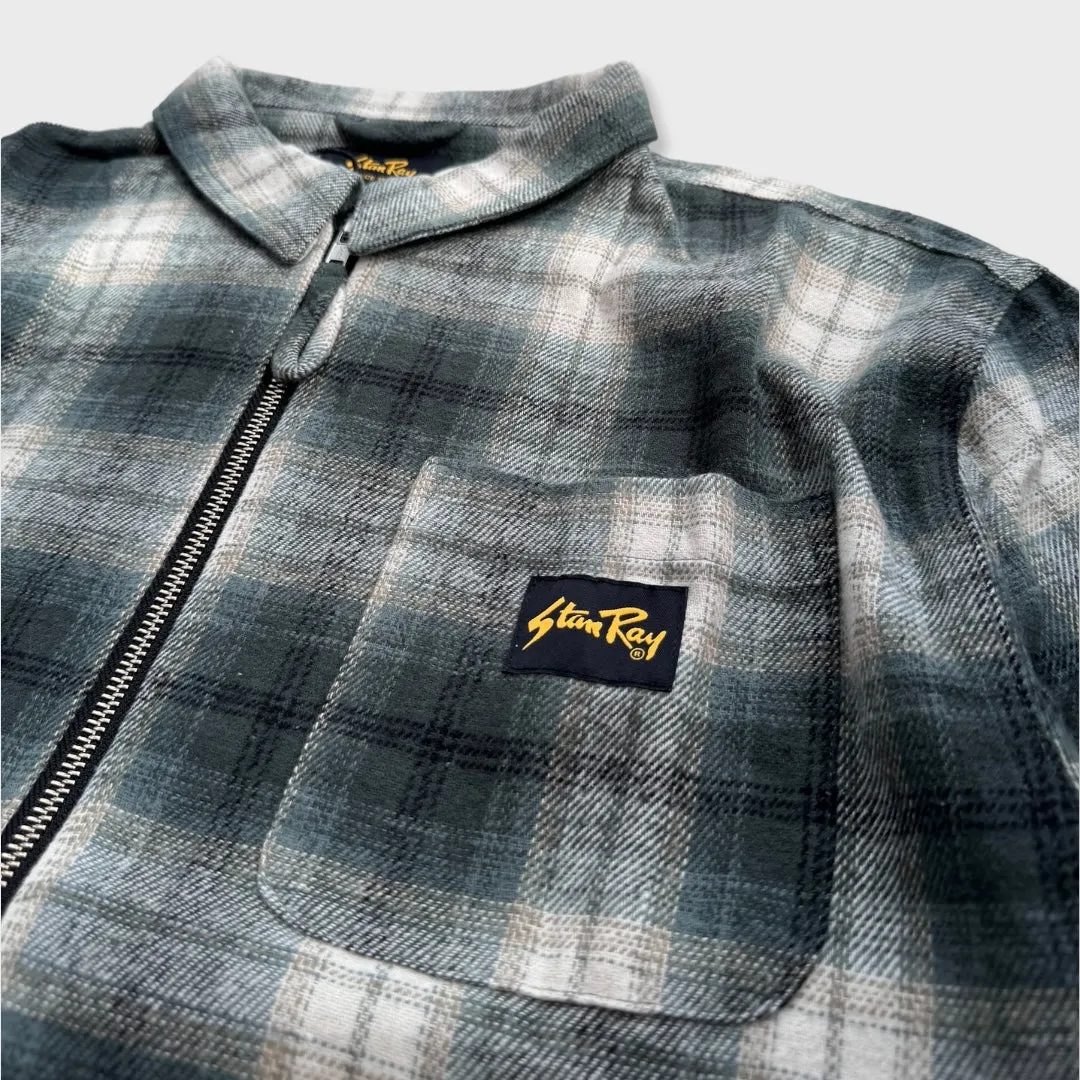 Stan Ray Zip Shirt Green Plaid