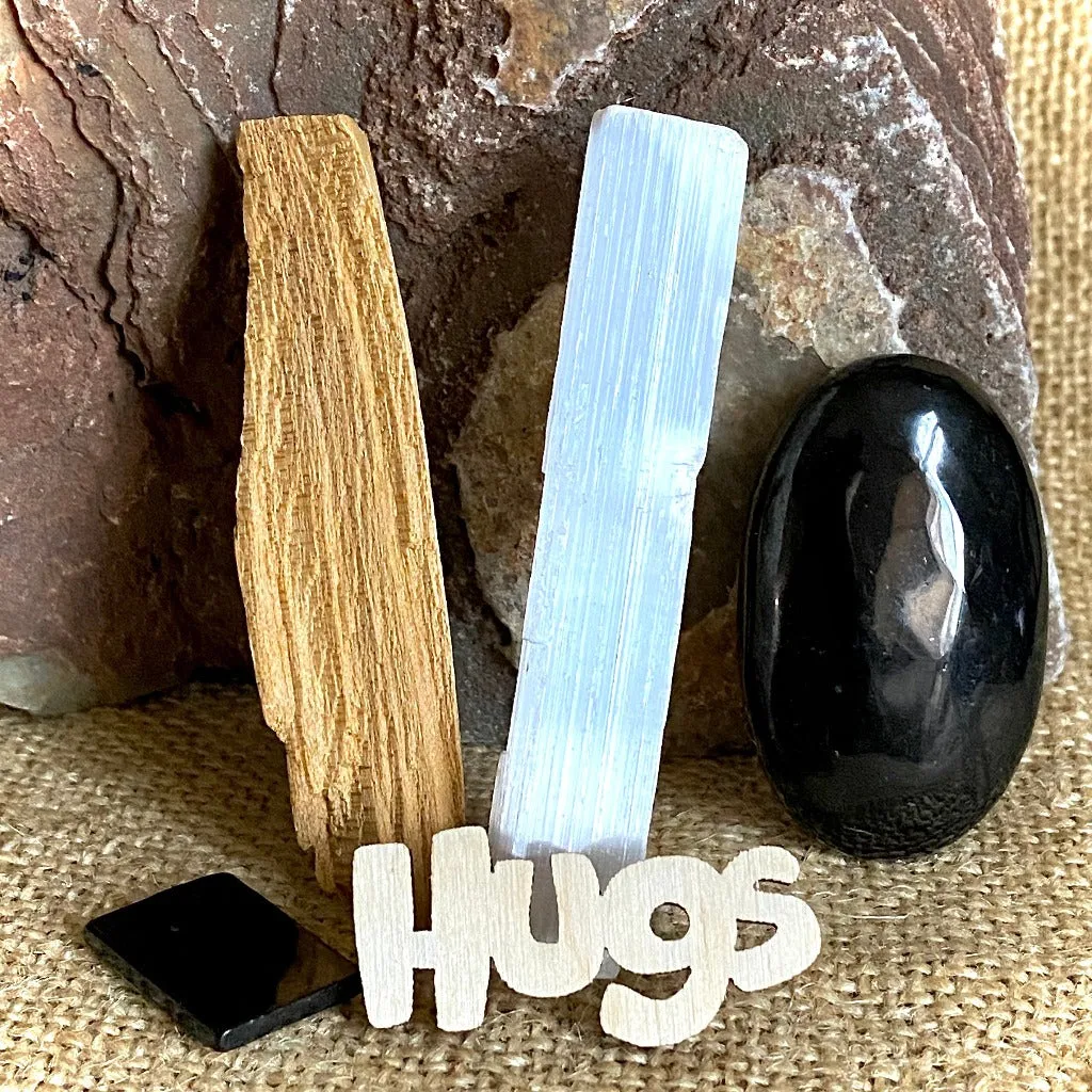 Stay Wild Moon Child Shungite Set with Stone Moon, Selenite, Palo Santo