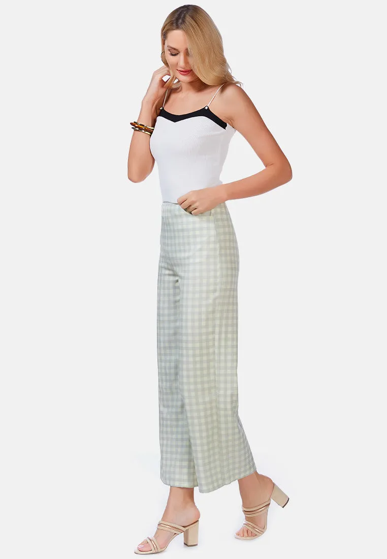 Watercolour Checks Stretchable Pants By Ruw