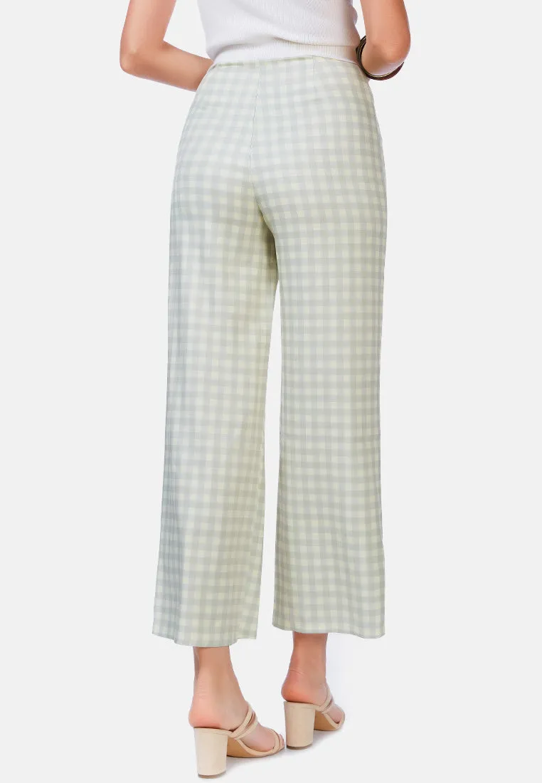 Watercolour Checks Stretchable Pants By Ruw