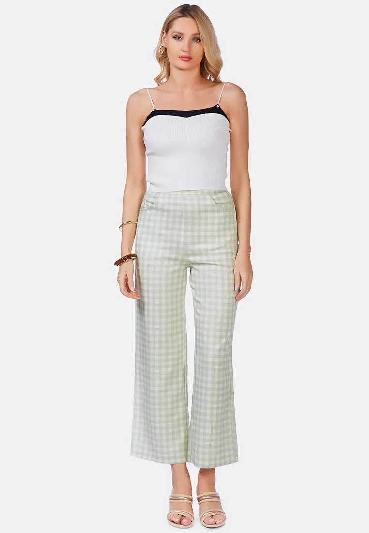 Watercolour Checks Stretchable Pants By Ruw