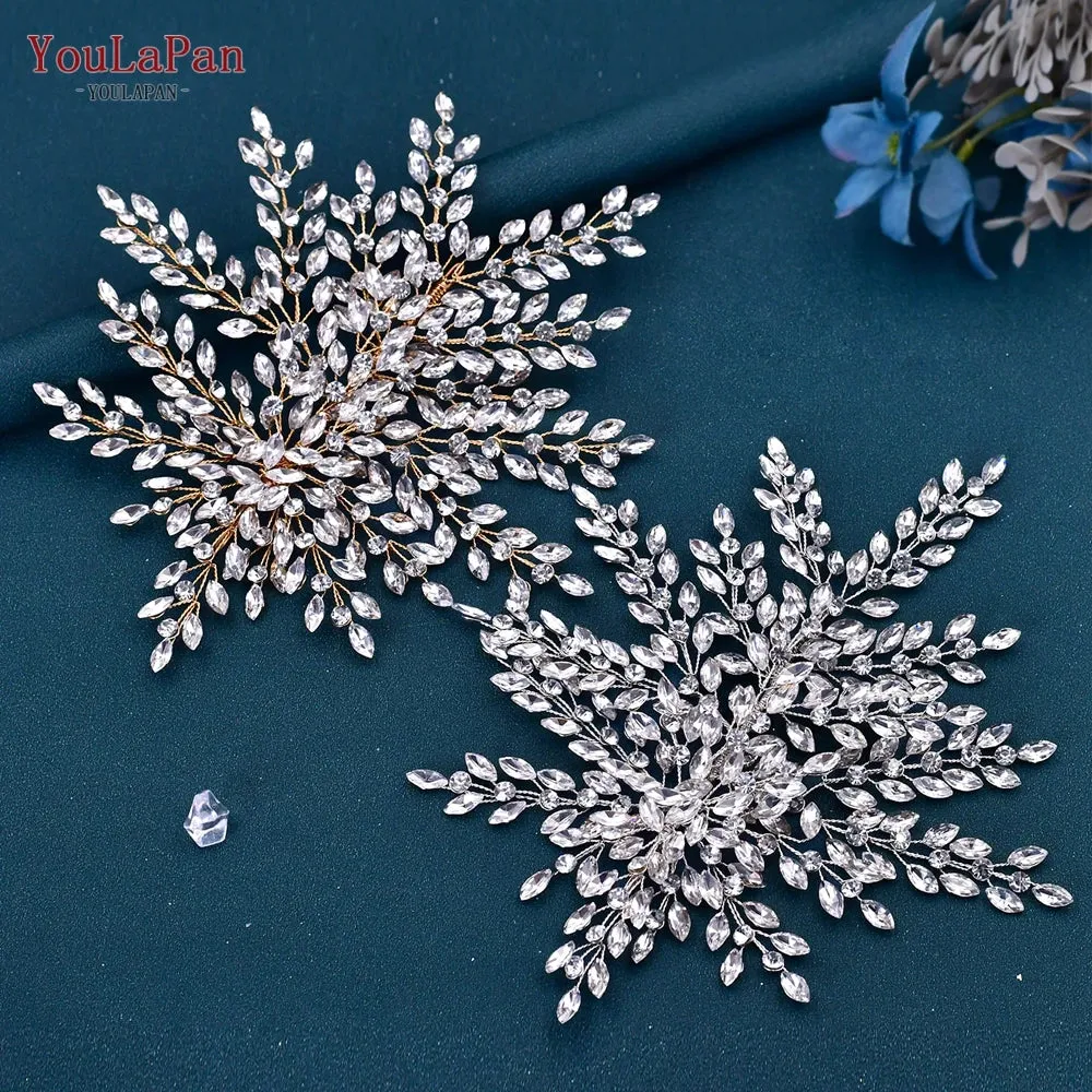 YouLaPan Rhinestone Bridal Headpiece Wedding Headwear Hair Accessories Woman Headband Jewelry Bride Headdresses for Party HP438